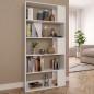 vidaXL Bücherregal/Raumteiler Weiß 80x24x159 cm Holzwerkstoff vidaXL Bücherregal/Raumteiler Weiß 80x24x159 cm Holzwerkstoff