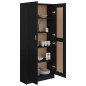 vidaXL Bücherschrank Schwarz 82,5x30,5x185,5 cm Holzwerkstoff vidaXL Bücherschrank Schwarz 82,5x30,5x185,5 cm Holzwerkstoff