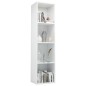 vidaXL Bücherregal/TV-Schrank Hochglanz-Weiß 36x30x143cm Holzwerkstoff vidaXL Bücherregal/TV-Schrank Hochglanz-Weiß 36x30x143cm Holzwerkstoff
