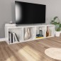 vidaXL Bücherregal/TV-Schrank Hochglanz-Weiß 36x30x143cm Holzwerkstoff vidaXL Bücherregal/TV-Schrank Hochglanz-Weiß 36x30x143cm Holzwerkstoff