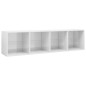 vidaXL Bücherregal/TV-Schrank Hochglanz-Weiß 36x30x143cm Holzwerkstoff vidaXL Bücherregal/TV-Schrank Hochglanz-Weiß 36x30x143cm Holzwerkstoff