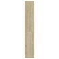 vidaXL Bücherregal 4 Fächer Sonoma-Eiche 80x24x142 cm Holzwerkstoff