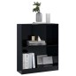 vidaXL Bücherregal Hochglanz-Schwarz 60x24x76 cm Holzwerkstoff vidaXL Bücherregal Hochglanz-Schwarz 60x24x76 cm Holzwerkstoff