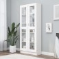 vidaXL Vitrinenschrank Weiß 82,5x30,5x185,5 cm Holzwerkstoff vidaXL Vitrinenschrank Weiß 82,5x30,5x185,5 cm Holzwerkstoff