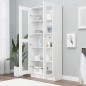 vidaXL Vitrinenschrank Weiß 82,5x30,5x185,5 cm Holzwerkstoff vidaXL Vitrinenschrank Weiß 82,5x30,5x185,5 cm Holzwerkstoff