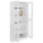 vidaXL Vitrinenschrank Weiß 82,5x30,5x185,5 cm Holzwerkstoff vidaXL Vitrinenschrank Weiß 82,5x30,5x185,5 cm Holzwerkstoff