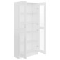 vidaXL Vitrinenschrank Weiß 82,5x30,5x185,5 cm Holzwerkstoff vidaXL Vitrinenschrank Weiß 82,5x30,5x185,5 cm Holzwerkstoff