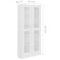 vidaXL Vitrinenschrank Weiß 82,5x30,5x185,5 cm Holzwerkstoff vidaXL Vitrinenschrank Weiß 82,5x30,5x185,5 cm Holzwerkstoff