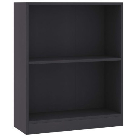 vidaXL Bücherregal Grau 60x24x74,5 cm Holzwerkstoff