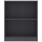 vidaXL Bücherregal Grau 60x24x74,5 cm Holzwerkstoff vidaXL Bücherregal Grau 60x24x74,5 cm Holzwerkstoff