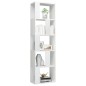 vidaXL Bücherregal/Raumteiler Hochglanz-Weiß 45x24x159cm Holzwerkstoff vidaXL Bücherregal/Raumteiler Hochglanz-Weiß 45x24x159cm Holzwerkstoff