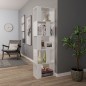 vidaXL Bücherregal/Raumteiler Hochglanz-Weiß 45x24x159cm Holzwerkstoff vidaXL Bücherregal/Raumteiler Hochglanz-Weiß 45x24x159cm Holzwerkstoff