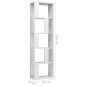 vidaXL Bücherregal/Raumteiler Hochglanz-Weiß 45x24x159cm Holzwerkstoff vidaXL Bücherregal/Raumteiler Hochglanz-Weiß 45x24x159cm Holzwerkstoff
