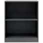 vidaXL Bücherregal Hochglanz-Grau 60x24x76 cm Holzwerkstoff vidaXL Bücherregal Hochglanz-Grau 60x24x76 cm Holzwerkstoff