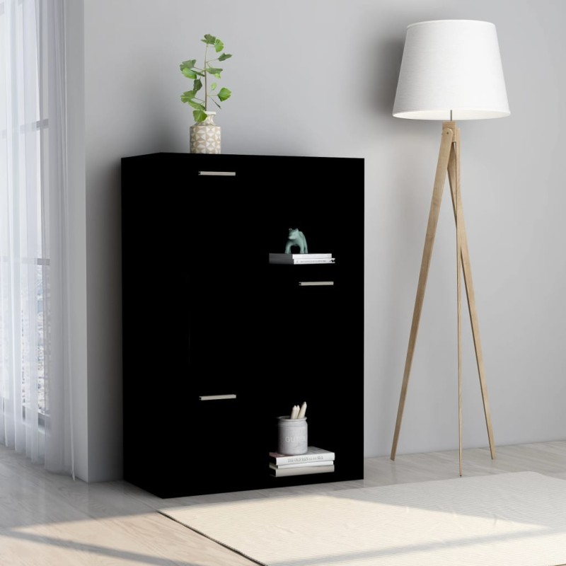 vidaXL Lagerschrank Schwarz 60x29,5x90 cm Holzwerkstoff vidaXL Lagerschrank Schwarz 60x29,5x90 cm Holzwerkstoff