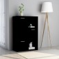 vidaXL Lagerschrank Schwarz 60x29,5x90 cm Holzwerkstoff vidaXL Lagerschrank Schwarz 60x29,5x90 cm Holzwerkstoff