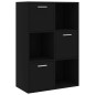vidaXL Lagerschrank Schwarz 60x29,5x90 cm Holzwerkstoff vidaXL Lagerschrank Schwarz 60x29,5x90 cm Holzwerkstoff