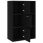 vidaXL Lagerschrank Schwarz 60x29,5x90 cm Holzwerkstoff vidaXL Lagerschrank Schwarz 60x29,5x90 cm Holzwerkstoff