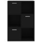 vidaXL Lagerschrank Schwarz 60x29,5x90 cm Holzwerkstoff vidaXL Lagerschrank Schwarz 60x29,5x90 cm Holzwerkstoff
