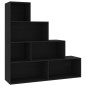 vidaXL Bücherregal/Raumteiler Schwarz 155x24x160 cm Holzwerkstoff vidaXL Bücherregal/Raumteiler Schwarz 155x24x160 cm Holzwerkstoff