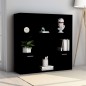 vidaXL Bücherregal Schwarz 98x30x98 cm Holzwerkstoff vidaXL Bücherregal Schwarz 98x30x98 cm Holzwerkstoff