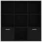 vidaXL Bücherregal Schwarz 98x30x98 cm Holzwerkstoff vidaXL Bücherregal Schwarz 98x30x98 cm Holzwerkstoff