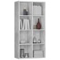 vidaXL Bücherregal/Sideboard Betongrau 66×30×130 cm Holzwerkstoff vidaXL Bücherregal/Sideboard Betongrau 66×30×130 cm Holzwerkstoff