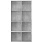 vidaXL Bücherregal/Sideboard Betongrau 66×30×130 cm Holzwerkstoff vidaXL Bücherregal/Sideboard Betongrau 66×30×130 cm Holzwerkstoff