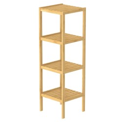 EISL Badregal mit 4 Fächern Bambus 34x33x110 cm