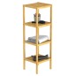 EISL Badregal mit 4 Fächern Bambus 34x33x110 cm EISL Badregal mit 4 Fächern Bambus 34x33x110 cm