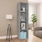 vidaXL Bücherregal/TV-Schrank Betongrau 36x30x143 cm Holzwerkstoff vidaXL Bücherregal/TV-Schrank Betongrau 36x30x143 cm Holzwerkstoff