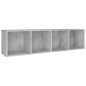 vidaXL Bücherregal/TV-Schrank Betongrau 36x30x143 cm Holzwerkstoff vidaXL Bücherregal/TV-Schrank Betongrau 36x30x143 cm Holzwerkstoff