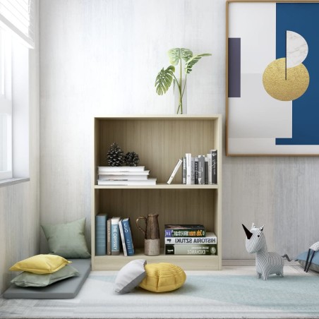 vidaXL Bücherregal Sonoma-Eiche 60x24x74,5 cm Holzwerkstoff