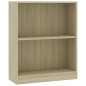 vidaXL Bücherregal Sonoma-Eiche 60x24x74,5 cm Holzwerkstoff vidaXL Bücherregal Sonoma-Eiche 60x24x74,5 cm Holzwerkstoff