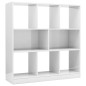vidaXL Bücherregal Hochglanz-Weiß 97,5x29,5x100 cm Holzwerkstoff vidaXL Bücherregal Hochglanz-Weiß 97,5x29,5x100 cm Holzwerkstoff