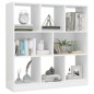 vidaXL Bücherregal Hochglanz-Weiß 97,5x29,5x100 cm Holzwerkstoff vidaXL Bücherregal Hochglanz-Weiß 97,5x29,5x100 cm Holzwerkstoff