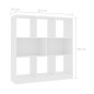 vidaXL Bücherregal Weiß 97,5×29,5×100 cm Holzwerkstoff vidaXL Bücherregal Weiß 97,5×29,5×100 cm Holzwerkstoff
