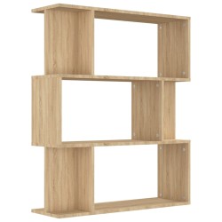 vidaXL Bücherregal/Raumteiler Sonoma-Eiche 80x24x96 cm Holzwerkstoff