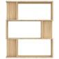 vidaXL Bücherregal/Raumteiler Sonoma-Eiche 80x24x96 cm Holzwerkstoff