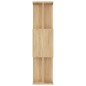 vidaXL Bücherregal/Raumteiler Sonoma-Eiche 80x24x96 cm Holzwerkstoff
