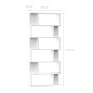 vidaXL Bücherregal/Raumteiler Weiß 80x24x192 cm Holzwerkstoff vidaXL Bücherregal/Raumteiler Weiß 80x24x192 cm Holzwerkstoff