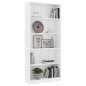 vidaXL Bücherregal 5 Fächer Weiß 80x24x175 cm Holzwerkstoff vidaXL Bücherregal 5 Fächer Weiß 80x24x175 cm Holzwerkstoff