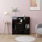 vidaXL Bücherregal Schwarz 90x30x90 cm Holzwerkstoff vidaXL Bücherregal Schwarz 90x30x90 cm Holzwerkstoff