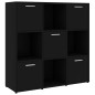 vidaXL Bücherregal Schwarz 90x30x90 cm Holzwerkstoff vidaXL Bücherregal Schwarz 90x30x90 cm Holzwerkstoff