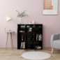 vidaXL Bücherregal Schwarz 90x30x90 cm Holzwerkstoff vidaXL Bücherregal Schwarz 90x30x90 cm Holzwerkstoff