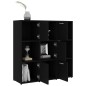vidaXL Bücherregal Schwarz 90x30x90 cm Holzwerkstoff vidaXL Bücherregal Schwarz 90x30x90 cm Holzwerkstoff