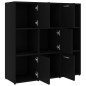 vidaXL Bücherregal Schwarz 90x30x90 cm Holzwerkstoff vidaXL Bücherregal Schwarz 90x30x90 cm Holzwerkstoff