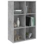 vidaXL Bücherregal/Sideboard Betongrau 66x30x97,8 cm Holzwerkstoff vidaXL Bücherregal/Sideboard Betongrau 66x30x97,8 cm Holzwerkstoff