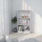 vidaXL Bücherregal 3 Fächer Weiß 60x24x109 cm Holzwerkstoff vidaXL Bücherregal 3 Fächer Weiß 60x24x109 cm Holzwerkstoff