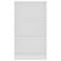 vidaXL Bücherregal 3 Fächer Weiß 60x24x109 cm Holzwerkstoff vidaXL Bücherregal 3 Fächer Weiß 60x24x109 cm Holzwerkstoff